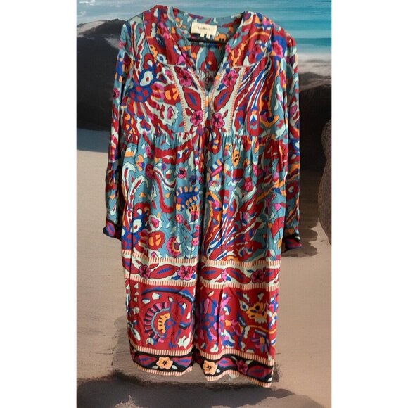 BA&SH Floral Dress SZ Large Bohemian Fairy Cottage - Picture 2 of 5